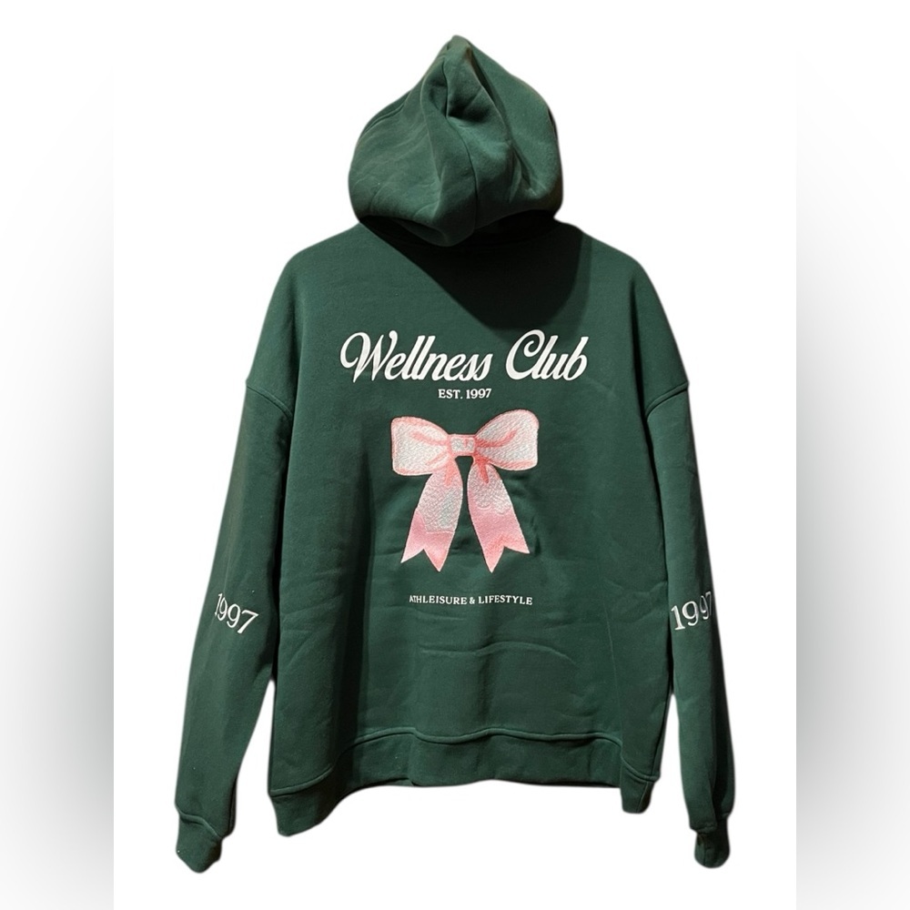 Cult Favorite “Wellness Club” Zip-Up Hoodie – XL